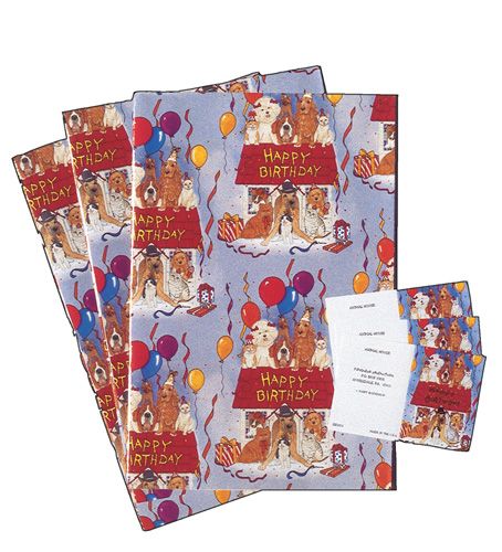 Pet Birthday Gift Wrapping Paper