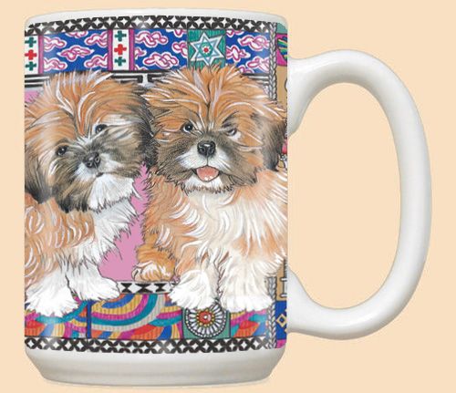 Lhasa Apso Ceramic Coffee Mug Tea Cup 15 oz