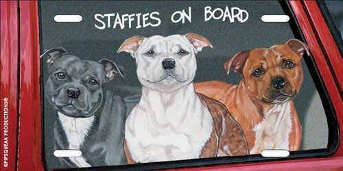 Staffordshire Bull Terrier License Plate