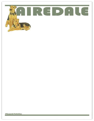 Airedale Large Stationery Set