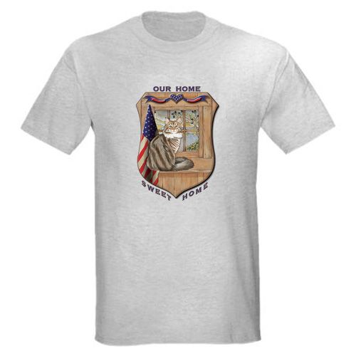 Maine Coon Cat Patriotic T-Shirt