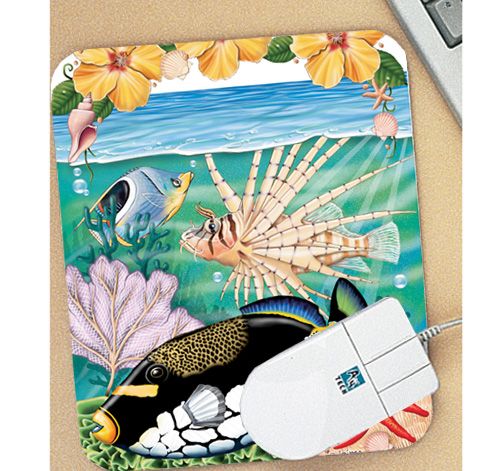 Triggerfish and Spiderfish Mouse Pad