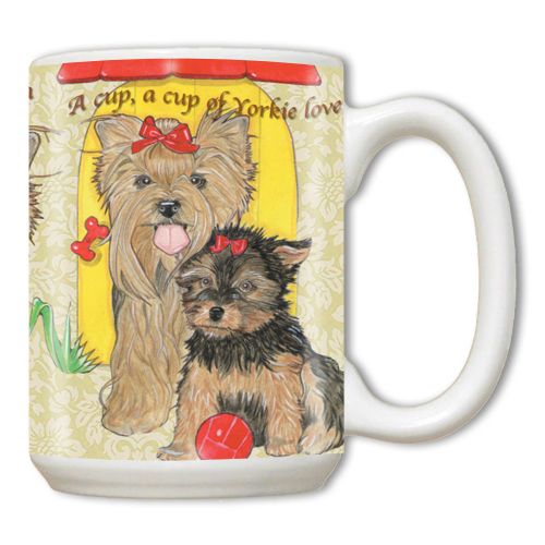 Yorkshire Terrier Yorkie Ceramic Coffee Mug Tea Cup 15 oz