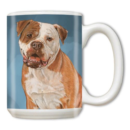 American Bulldog Ceramic Coffee Mug Tea Cup 15 oz
