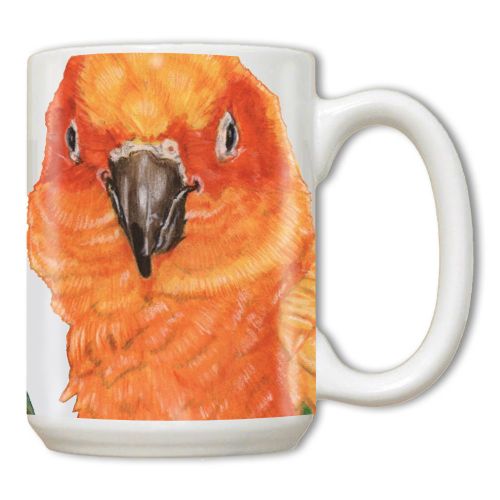 Sun Conure Parrot Ceramic Coffee Mug Tea Cup 15 oz