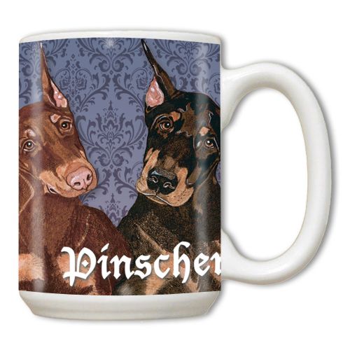 Doberman Pincher Ceramic Coffee Mug Tea Cup 15 oz