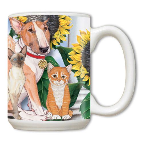 Dogs and Cats Under the Tuscan Sun Ceramic Coffee Mug Tea Cup 15 oz