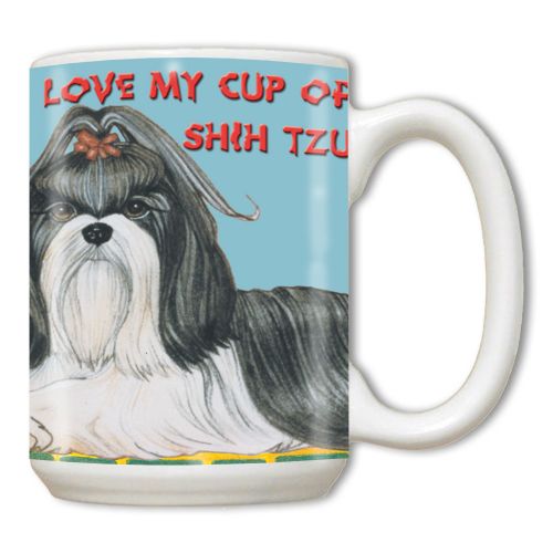 Shih Tzu Ceramic Coffee Mug Tea Cup 15 oz
