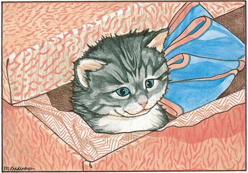 Cat Surprise Birthday Card 5 x 7 with Envelope