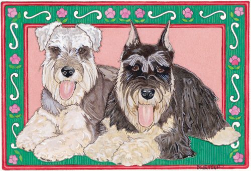 Schnauzer Blank Note Cards Boxed