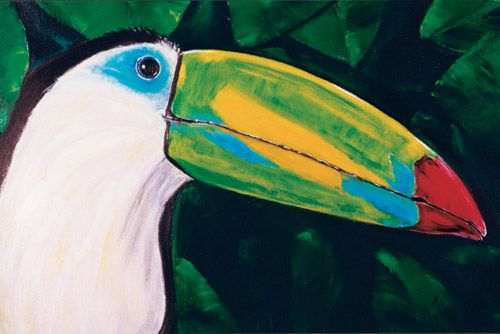 Toucan Parrot Birthday Card 5 x 7 with Envelope