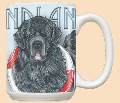 Newfoundland Newfie Dog Ceramic Coffee Mug Tea Cup 15 oz
