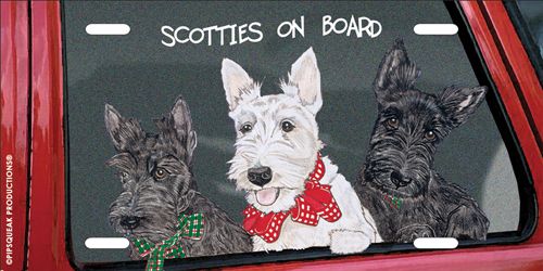 Scottish Terrier License Plate