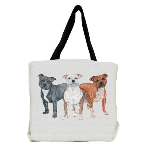 Staffordshire Bull Terrier Tote Bag, Staffie Gift