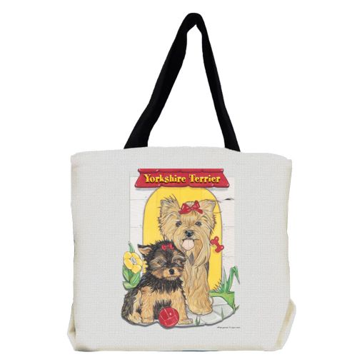 Yorkshire Terrier Mom and Pup Tote Bag, Yorkie Gift