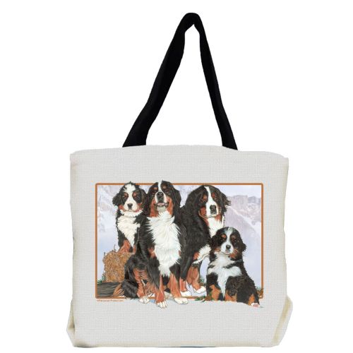Bernese Mountain Dog Tote Bag, Bernese Gift