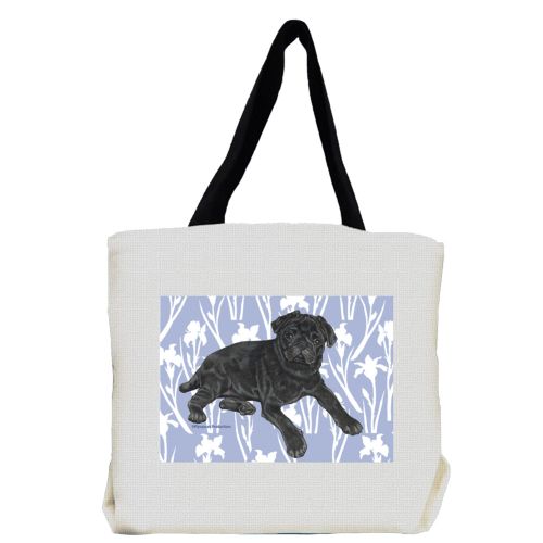 Pug Tote Bag, Black Pug Gift