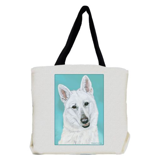 White Shepherd Tote Bag, White Shepherd Gift