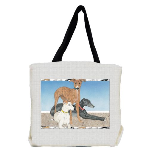 Greyhound Trio Tote Bag, Greyhound Gift