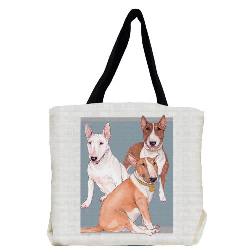 Bull Terrier Tote Bag, Bullies Gift