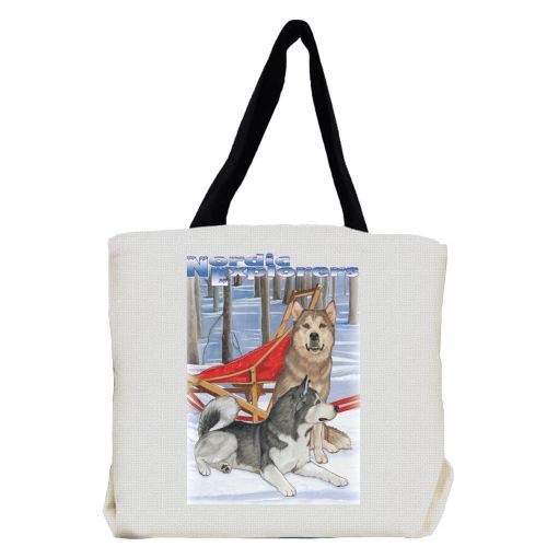 Alaskan Malamute Tote Bag, Malamute Gift