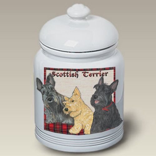 Scottish Terrier Treat Jar