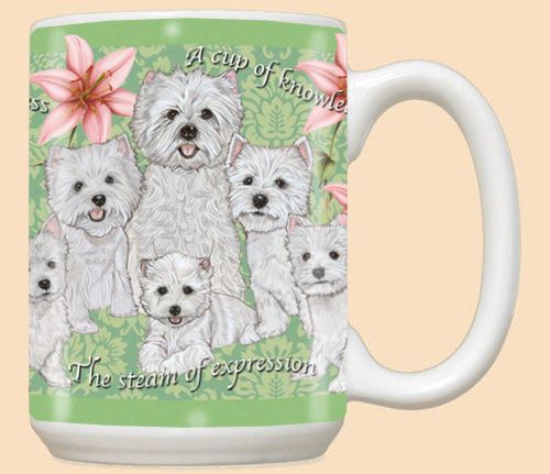 West Highland Terrier Westie Dog Ceramic Coffee Mug Tea Cup 15 oz
