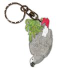 African Grey Parrot Keychain, Souvenir Key Holder, Charm Tag, Pet Key Rings, Craft Ornaments, Wooden Die-Cut  