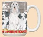 Bearded Collie Ceramic Coffee Mug Tea Cup 15 oz 