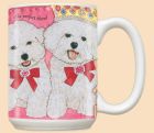 Bichon Frise Bichon Dog Ceramic Coffee Mug Tea Cup 15 oz