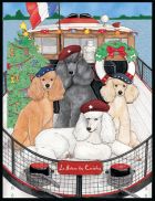 Poodle Standard Poodle Christmas Cards Set of 10 cards & 10 envelopes