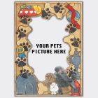 Poodle Wooden Picture Frame Die-Cut 2-Dimensional 5” x 7” Holds 4" x 6" Photo 