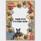 Australian Cattle Dog Wooden Picture Frame Die-Cut 2-Dimensional 5” x 7” Holds 4" x 6" Photo 