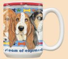 Basset Hound Basset Dog Ceramic Coffee Mug Tea Cup 15 oz 