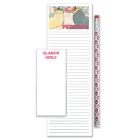 Persian Cat To Do List Magnetic Shopping Pad Notepad & Pencil Gift Set