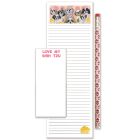 Shih Tzu To Do List Magnetic Shopping Pad Notepad & Pencil Gift Set