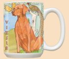 Vizsla Ceramic Coffee Mug Tea Cup 15 oz